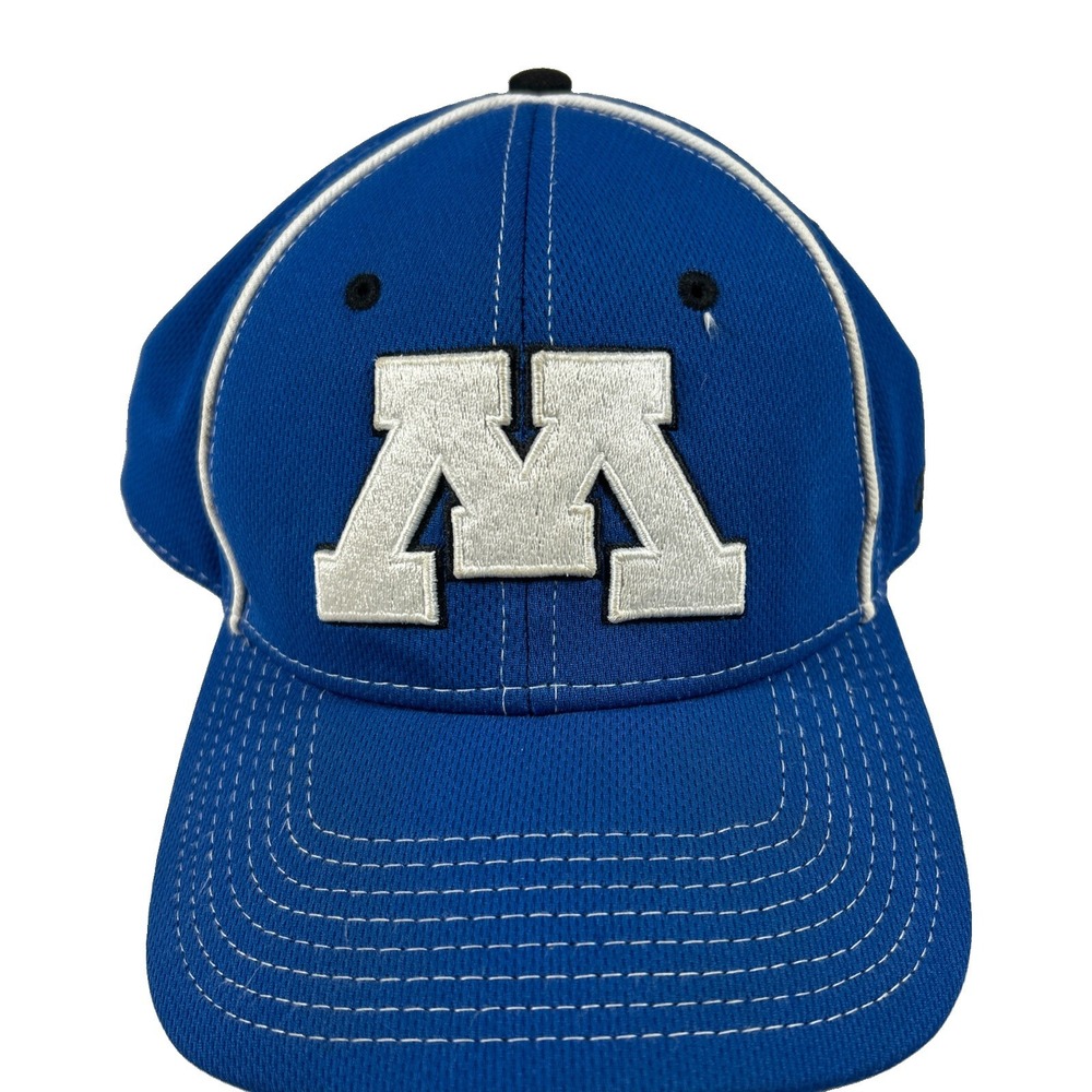 Minnesota Gophers Hat Blue White Alternate Colorway Adjustable Trucker Bennett 3